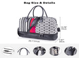 Canvas Weekender Bag, Overnight Travel Carry On Duffel with Shoe Pouch and Toiletry 85417384