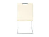 Modern PU dining chair living room chair upholstered chair, electroplated metal legs design, W210P164982