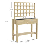 Garden Bed Galvanized PlanterRaised Garden Bed with Trellis 27587622