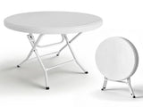 31.5" Round Folding Table, HDPE Cocktail & Bistro Table, Tool-Free Setup, Foldable for Outdoor 42293596
