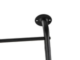 Towel Stand Ladder with Bathroom Storage Shelf, Black 91618520
