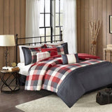 Full/Queen 6 Piece Herringbone Duvet Cover Set B035129174