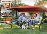 Outdoor Swing Cushions 70 Inch, Waterproof 4" Thick Porch Swing Cushion Replacement with Backrest 61117251