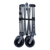 Collapsible Folding Wagon 300L,49" Extra Long Collapsible Wagon with Tailgate, All-Terrain 7"x 4" W321P269236