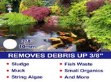 Garden Pond Vacuum Cleaner,cleansweep with 14ft intake suction hose, 4 Extension Tubes, 3 Vacuum W46573072