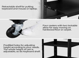 Cart Rolling Storage Stand with Keyboard Shelf 68450803