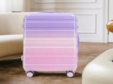 20"/24"/28" 3 pcs/set in PC Spinner Wheel Luggage, Carry on Suitcase, With Gradient Color and W2787P353558