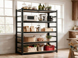 63inch Height Storage Shelving Unit with FiveTier Adjustable Shelves, Can Be Disassembled into Two 26106516