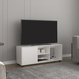 Adel 51" Wide Tv Stand with One Door Cabinet , Four Open Shelves, Cable Management, Living, Tv B200P286981