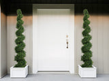 7FT Tall Artificial Two-Tone Cypress Pine Tree Realistic Lifelike Faux Greenery with Natural Dual W2945P379249