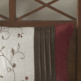 Embroidered 7 Piece Comforter Set Red Queen B03596918