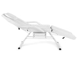 PVC leather, iron frame, 72in, adjustable backrest & leg angle, with tray, facial bed, white 65072189