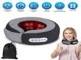 Portable Rechargeable Neck Massager Pillow - Shiatsu Kneading , 2 Heating Modes 25191914
