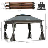 ZNTS Tent Outdoor Patio Pop Up Canopy Gazebo （Prohibited by WalMart） 49548414