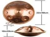 10 Notes Gold Solid Color Handpan Drum Steel Percussion Instrument 61987150