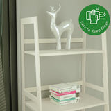 ZNTS WTZ Bookshelf, Ladder Shelf, 5 Tier Bamboo Bookcase, Modern Open Book Case for Bedroom, Living Room, 46167598