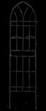 4 Pack Metal Garden Trellis 78.7" x 19.7" Rustproof Trellis for Climbing Plants Outdoor Flower 44697863