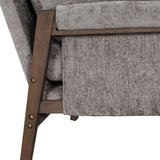 Kelly Mid-Century Modern Velvet Accent Armchair, Gray T2574P180237