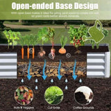 8x4x1 ft Galvanized Raised Garden Bed, Outdoor Planter Garden Boxes Large Metal Planter Box for W1859P197955
