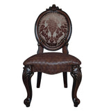 Brown and Cherry Oval Back Side Chairs B062P185714