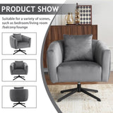 360&deg Swivel Accent Chair, Modern Velvet Fabric Living Room Armchair, Comfy Wide Upholstered with 42158642