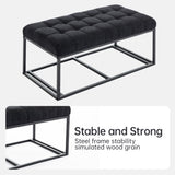 Storage Ottoman Bench, Foot Rest with Legs, 16 x 30 x 16.1 Inches, End of Bed Bench, Storage Chest, W2725P220187