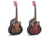 41 inch Full-Size Cutaway Acoustic-Electric Guitar Grape Voice Hole Spruce Top 96459491
