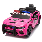 ZNTS Licensed Dodge Charger,12v Kids ride on police car W/Parents Remote Control,anti-collision W1396P172630