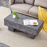 Modern Simple Gray Texture MDF Coffee Table - 43.3"x21.6"x17.2" Practical Model.Making it an ideal W1151P224252