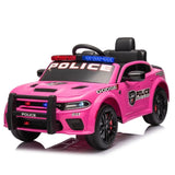 ZNTS Licensed Dodge Charger,12v Kids ride on police car W/Parents Remote Control,anti-collision W1396P172630