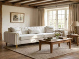 FX-P11-CW 87.4 Inches 3 Seater Sofa for Living Room, Upholstered Couch with High Resilience W576P360570