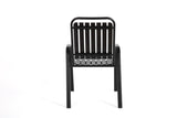 5-Piece Plastic chair and steel table Outdoor Dining Set, plastic Chairs and Table Set for Garden 90193128