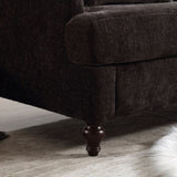 COOLMORE Mid Century Modern chenille Fabric Loveseat sofa, 2-Seat Upholstered Loveseat Sofa Modern W395P151900
