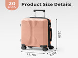 PP Trolley Case 20in Travel Suitcase Pink 90803077