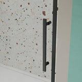 50"-54"W x 72"H sliding shower door, sliding door, with 1/4" tempered glass and Matted Black finish W2122P228622
