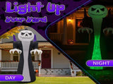 12FT Giant Halloween Inflatable Blow Up Decorations, Grim Reaper with Jack-o'-Lantern Pumpkin Head 19899625