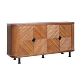 Accent Storage Cabinet, Modern Accent Buffet Cabinet Adjustable Shelves, Freestanding Sideboard W2729P202566