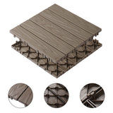 Plastic Interlocking Deck Tiles, 27 Pack, 11.8"x11.8" Waterproof Flooring Tiles for Indoor and 35651296