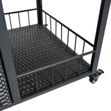 63.5" Outdoor Kitchen Island, Kitchen Storage Island, Cooking Station, Outdoor Grill Cart with N719P243726D