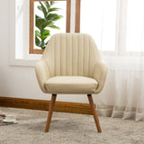 Tuchico Contemporary Fabric Accent Chair, Tan T2574P164259