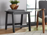 Small Square Wood Side Table, Black Finish 16459902
