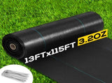 13 x 115ft Weed Barrier Landscape Fabric - 3.2OZ Heavy Duty Driveway Fabric, Woven Weed Control 99295637