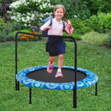 ZNTS XTP002 Assembled children's trampoline happy expression outdoor and indoor for kids age 3 - 7 W1711P180849