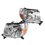 ZNTS 2pcs Front Left Right Car Headlights for Toyota Tacoma 2005-11 Headlight without Sport Package 27007381