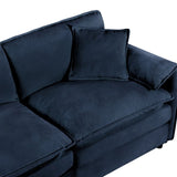 Oversized 41.73" Sofa Chair, Modern Upholstered Armchair with 1 Toss Pillow, Modular Sectional Sofa W3163P269205