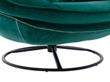 Accent chair TV Chair Living room Chair with Ottoman-GREEN W676P232274