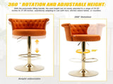 UNITED WE WIN Velvet 360 &deg Rotating Chair, Handmade Backrest with One Click Adjustable Height W1568P361721