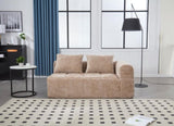 UNITED WE WIN Chenille Loveseat Sofa,Minimalist Modular Couches Sleeper for Living Room Bedroom W1568P255135
