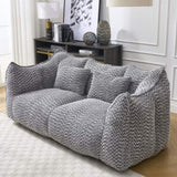 Soft beanbag chair with high resilience foam core for two people. The comfortable square recliner W1996P252274