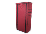 Fashionable Room-saving 9 Lattices Non-woven Fabric Shoe Rack Wine Red 50577644